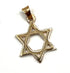 14K Yellow Gold Thick Star of David Necklace